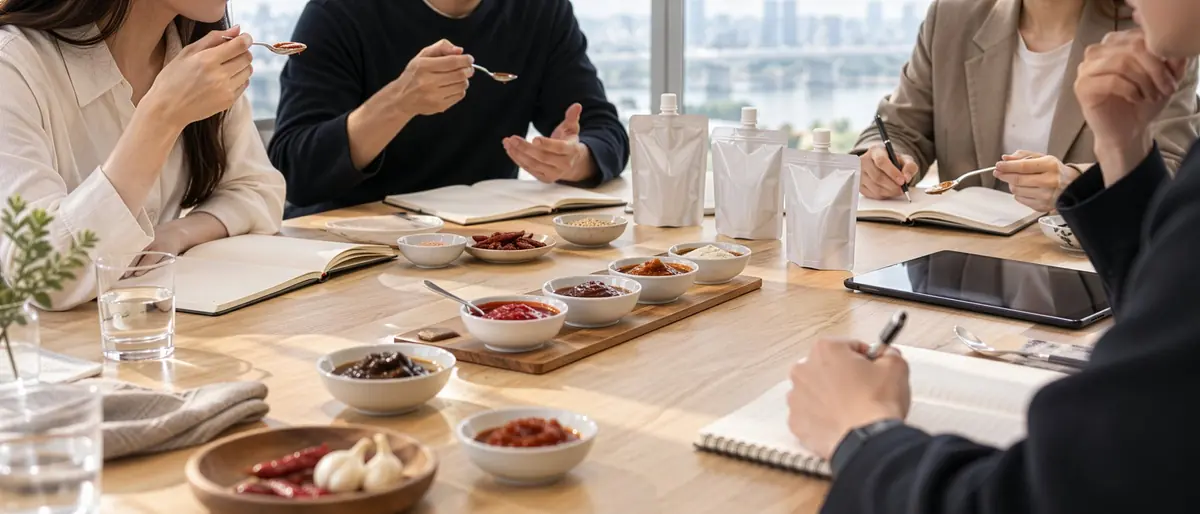 Sample tasting meeting