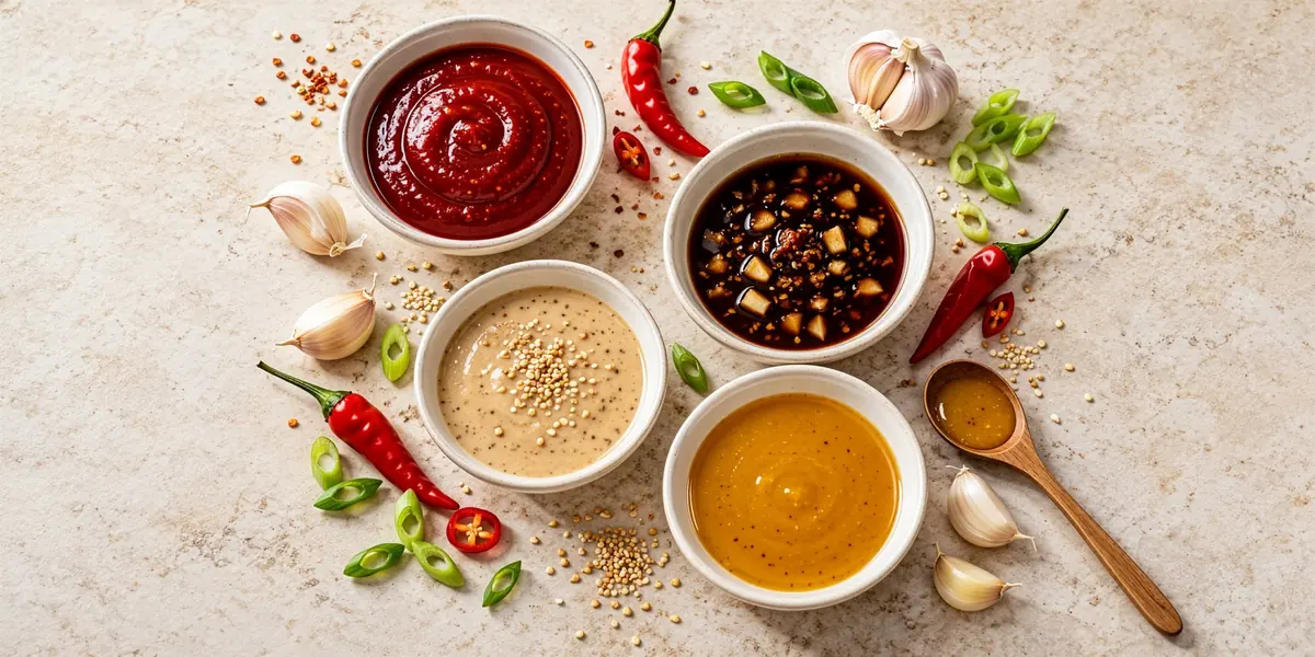 Korean sauces and ingredients